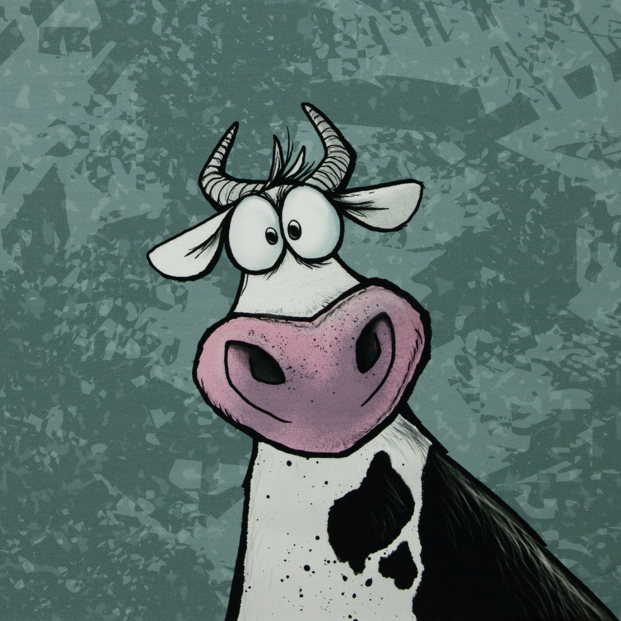 Panel Let's Moove by Thorsten Berger dustymint/schwarz/offwhite/rosa