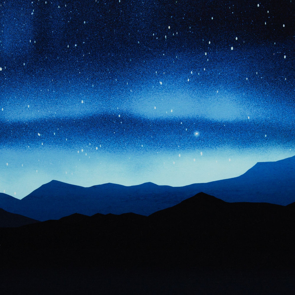 Panel On the Rocks Polar Lights by Thorsten Berger schwarz/blau/aqua