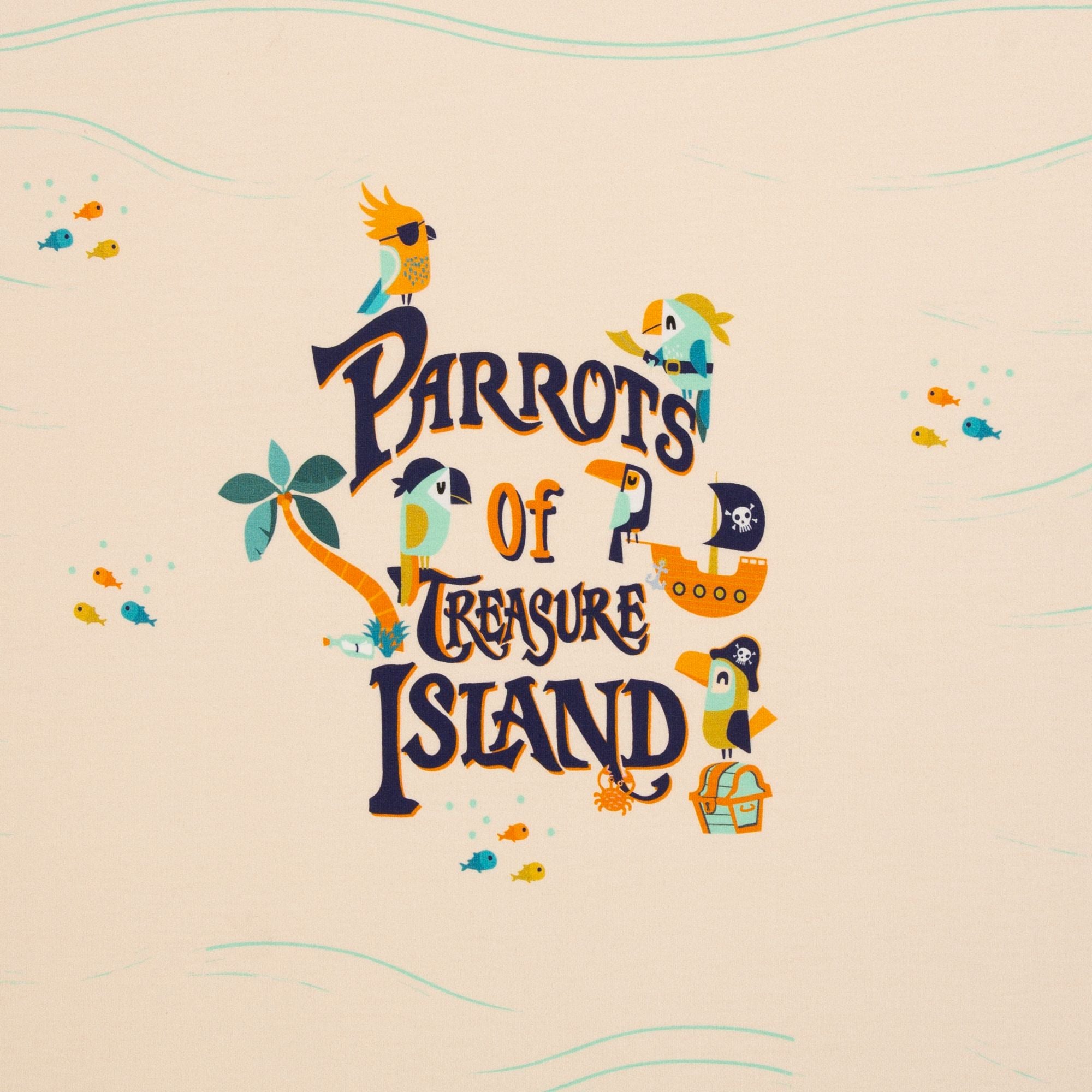 Panel Parrots by Bienvenido Colorido beige/orange/dunkelblau/aqua