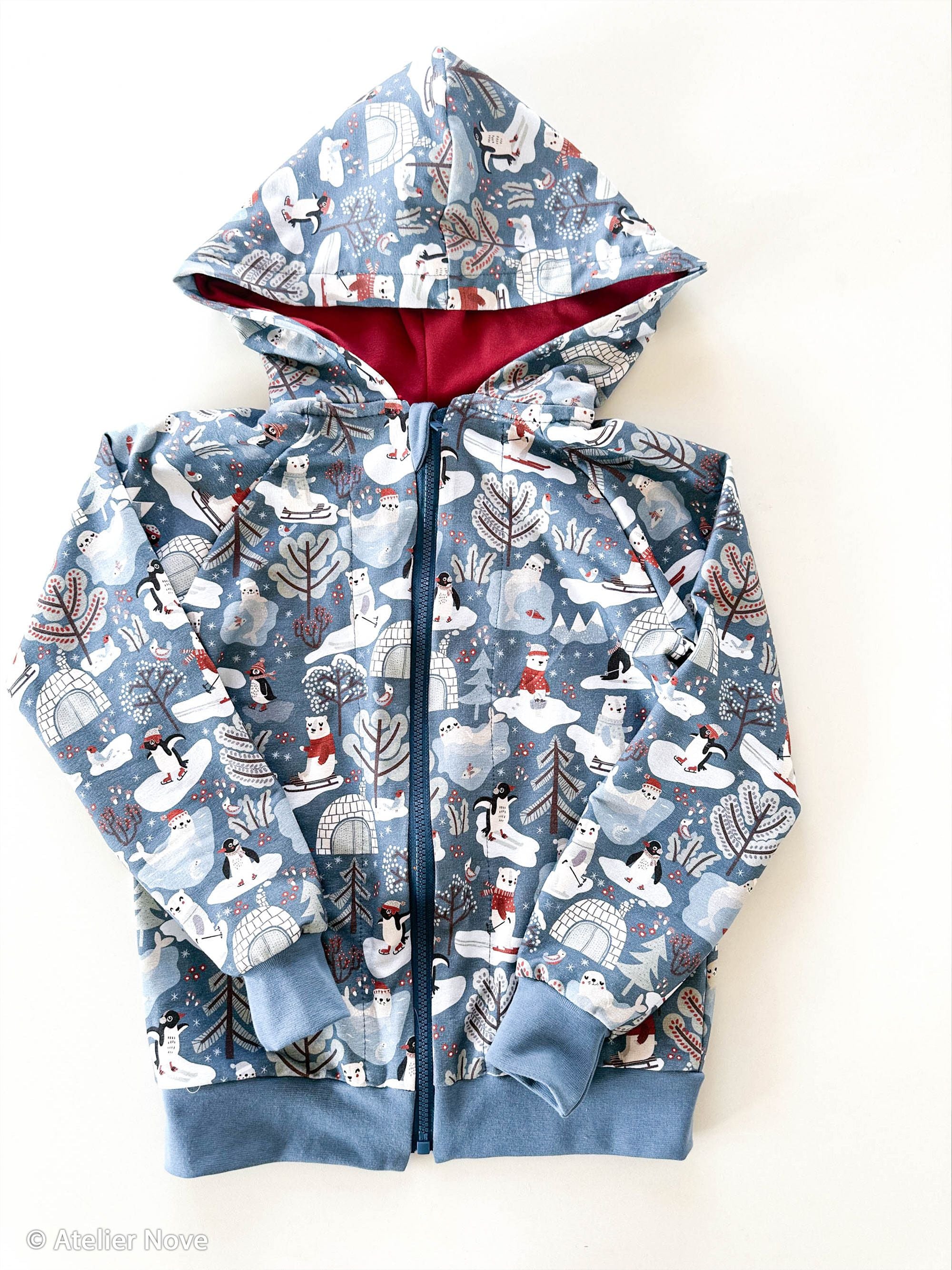 Polar Playtime by Bienvenido Colorido stahlblau/mint/rost/sand