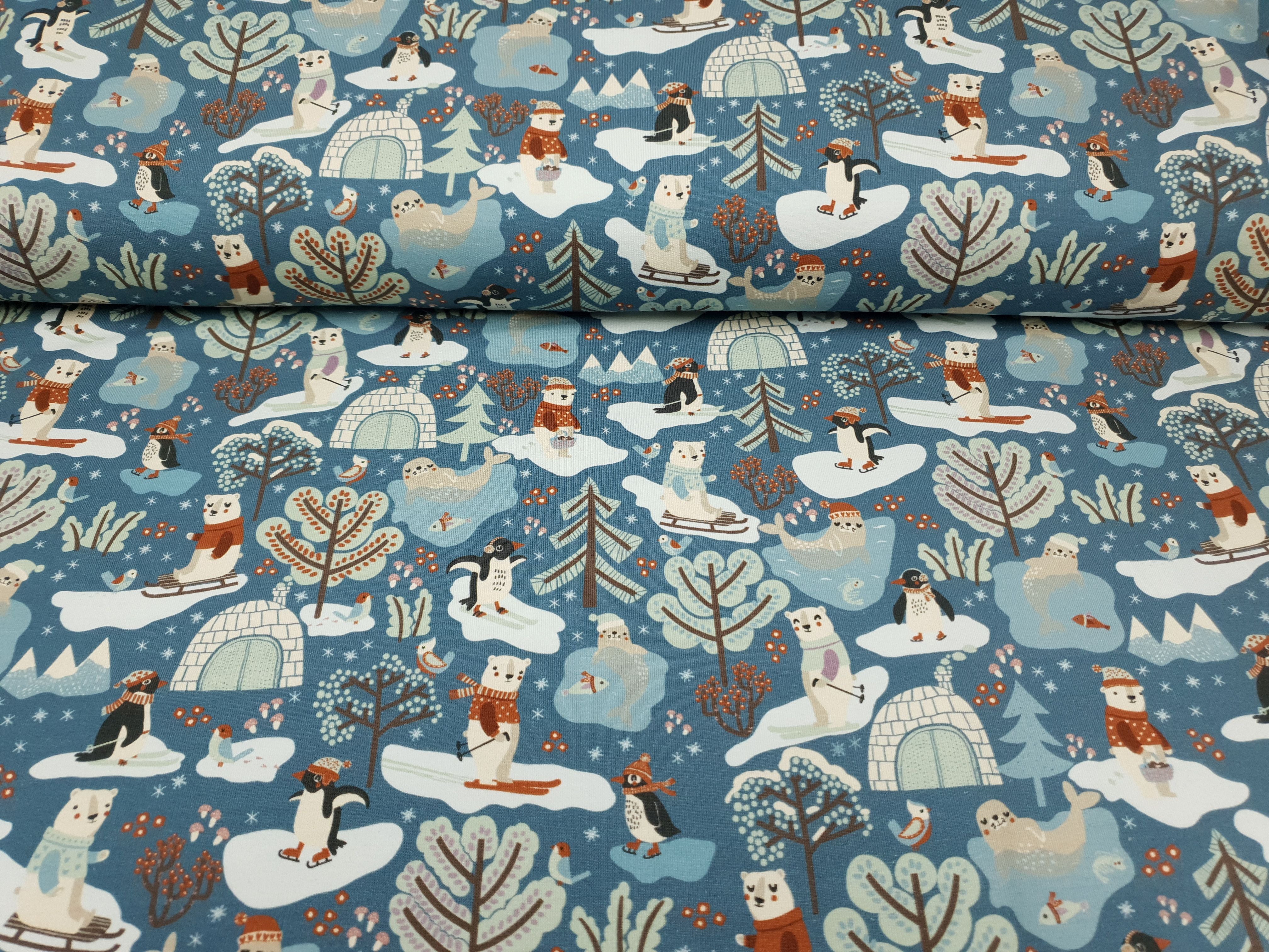 Polar Playtime by Bienvenido Colorido stahlblau/mint/rost/sand