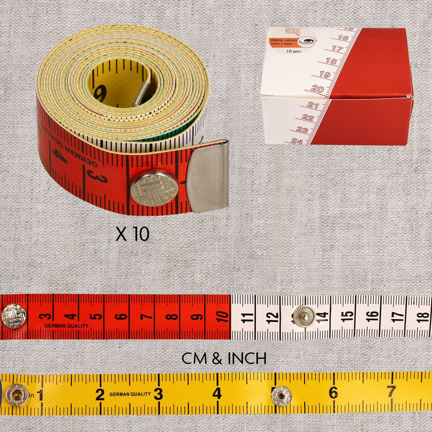 Rollmassband 150cm mit Knopf