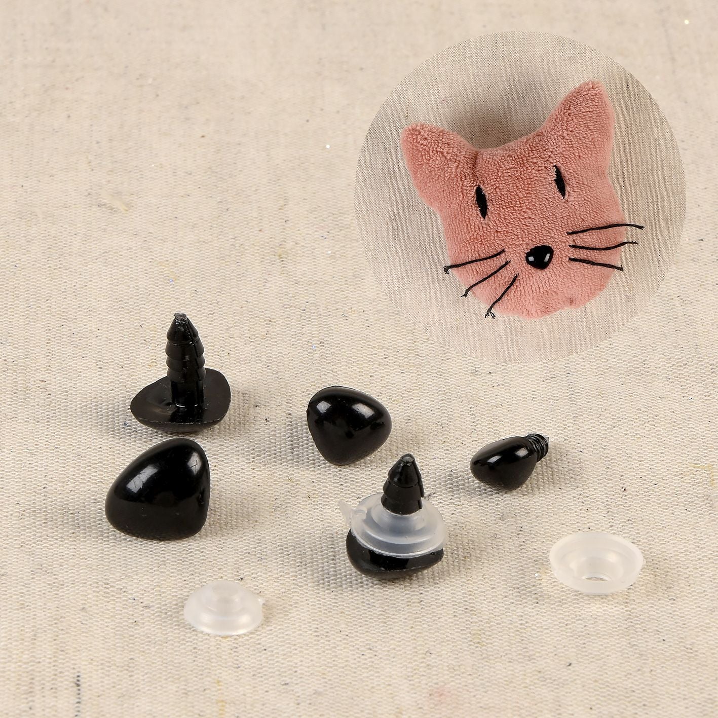 Sicherheits Nasen-Set schwarz