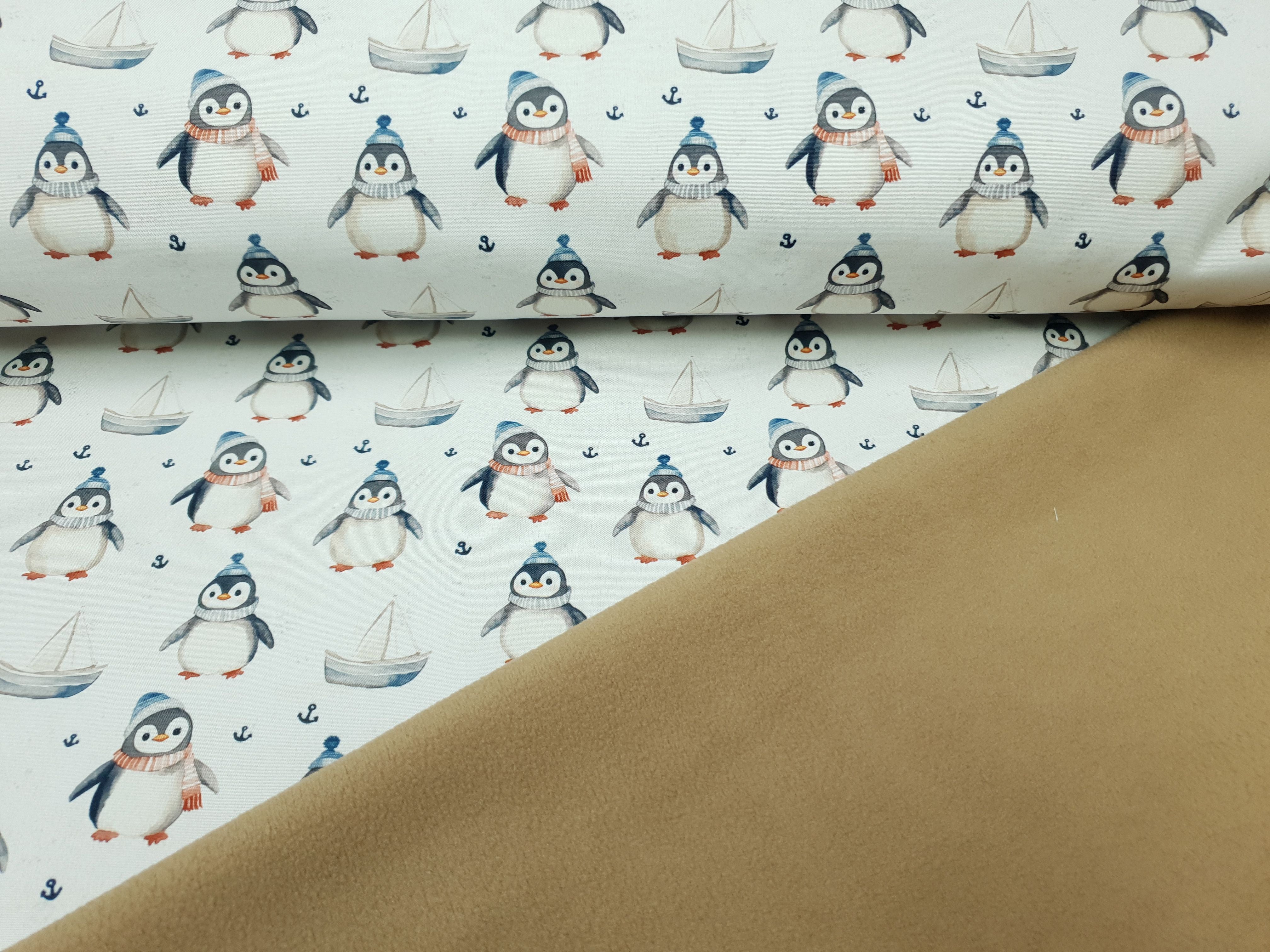 Softshell Pinguin hellgrau/rost/blau/beige