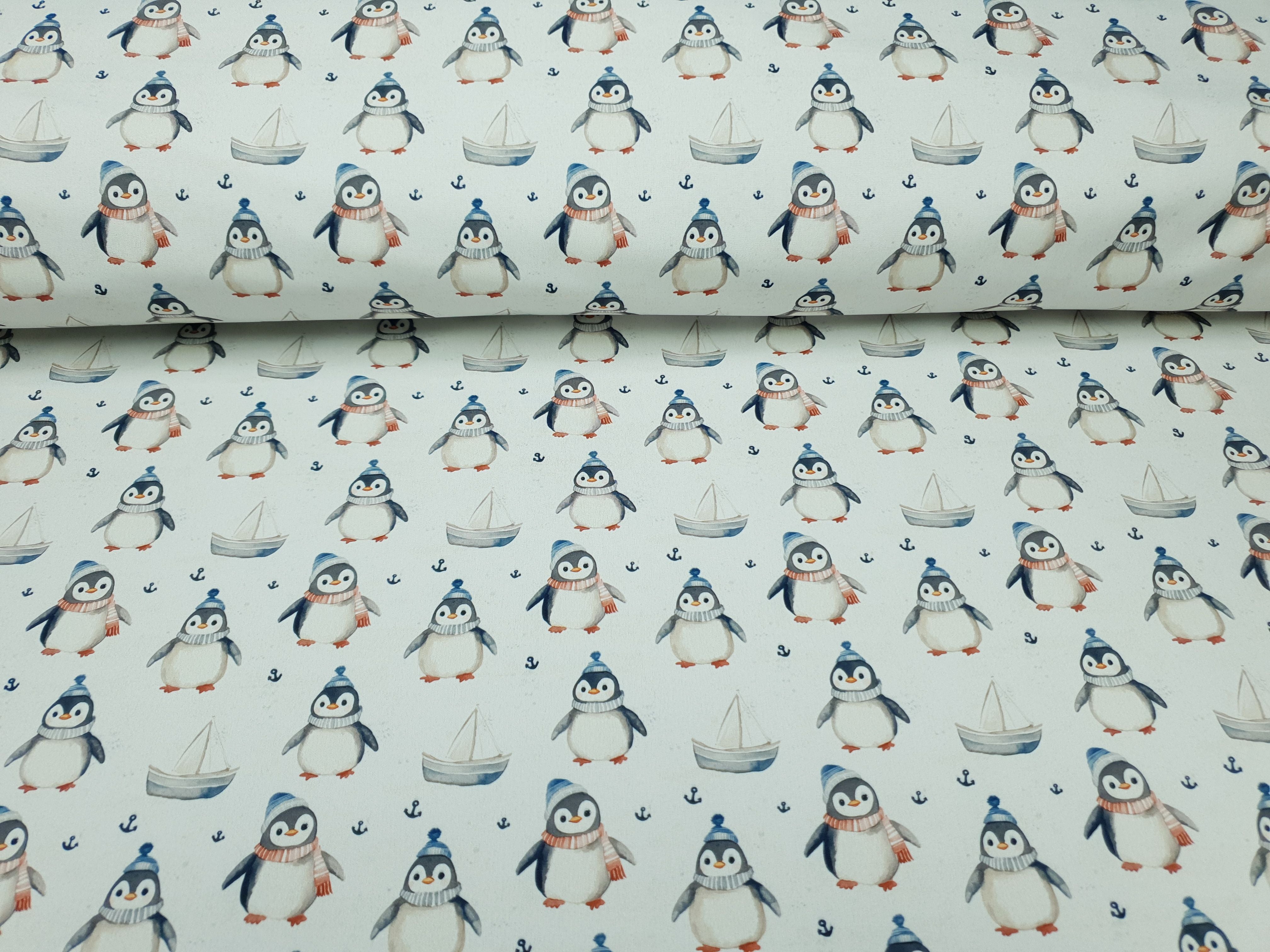 Softshell Pinguin hellgrau/rost/blau/beige