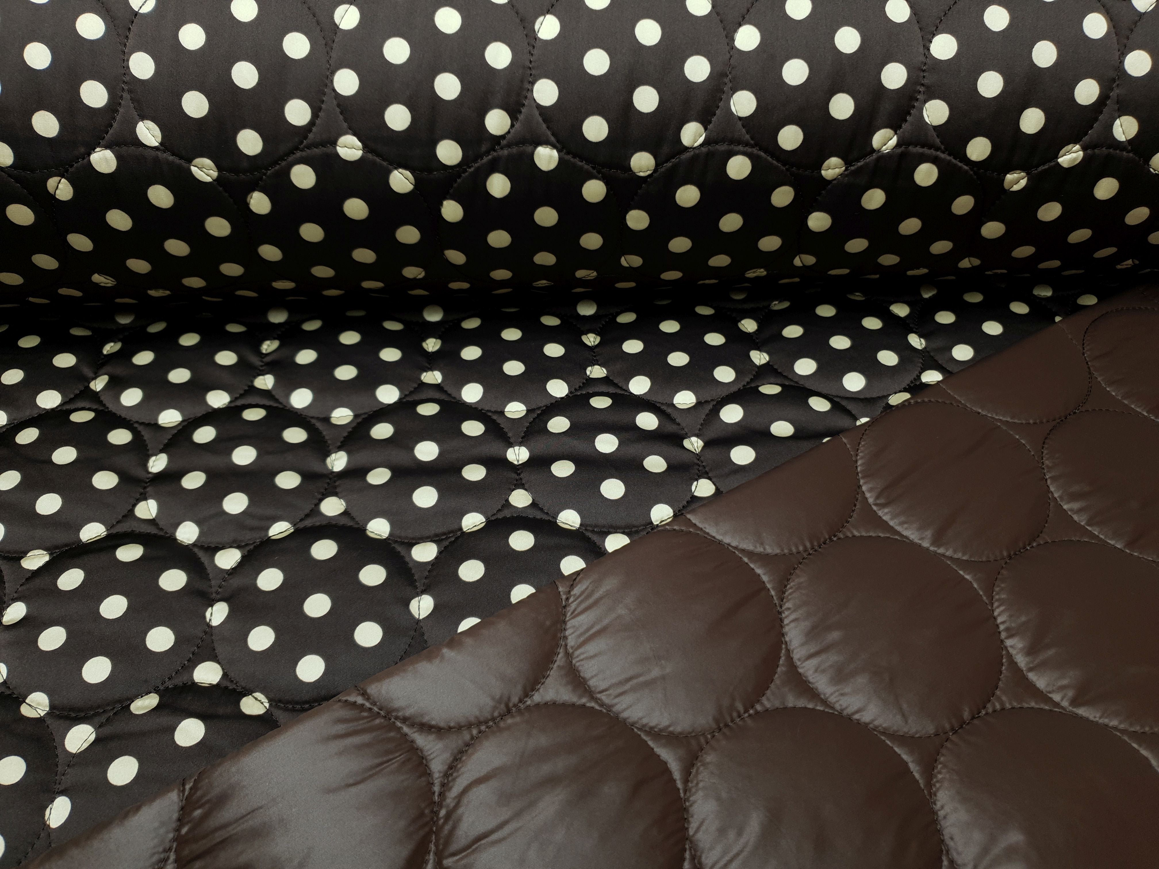 Stepper Polka Dots dunkelbraun/sand