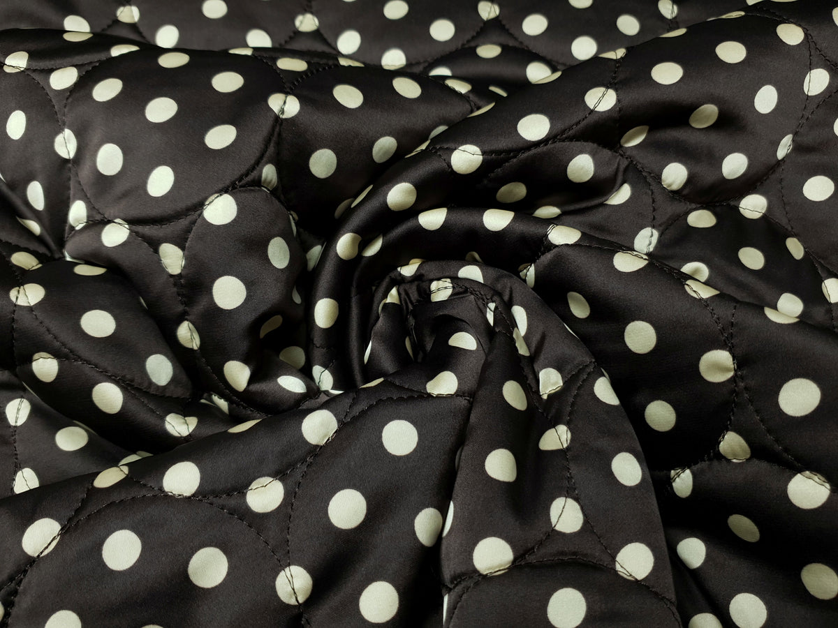 Stepper Polka Dots dunkelbraun/sand