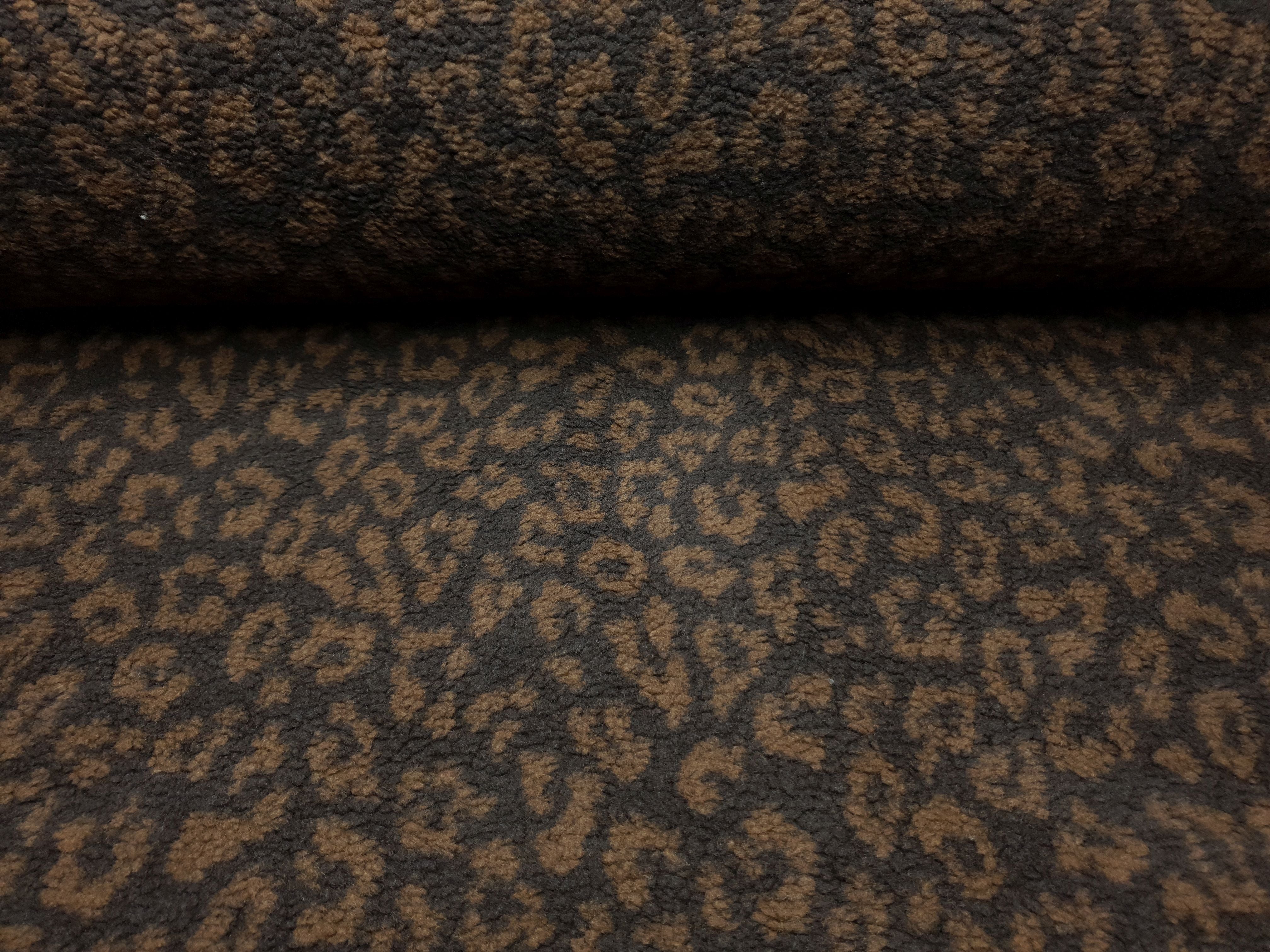 Teddy Leopard dunkelbraun/braun