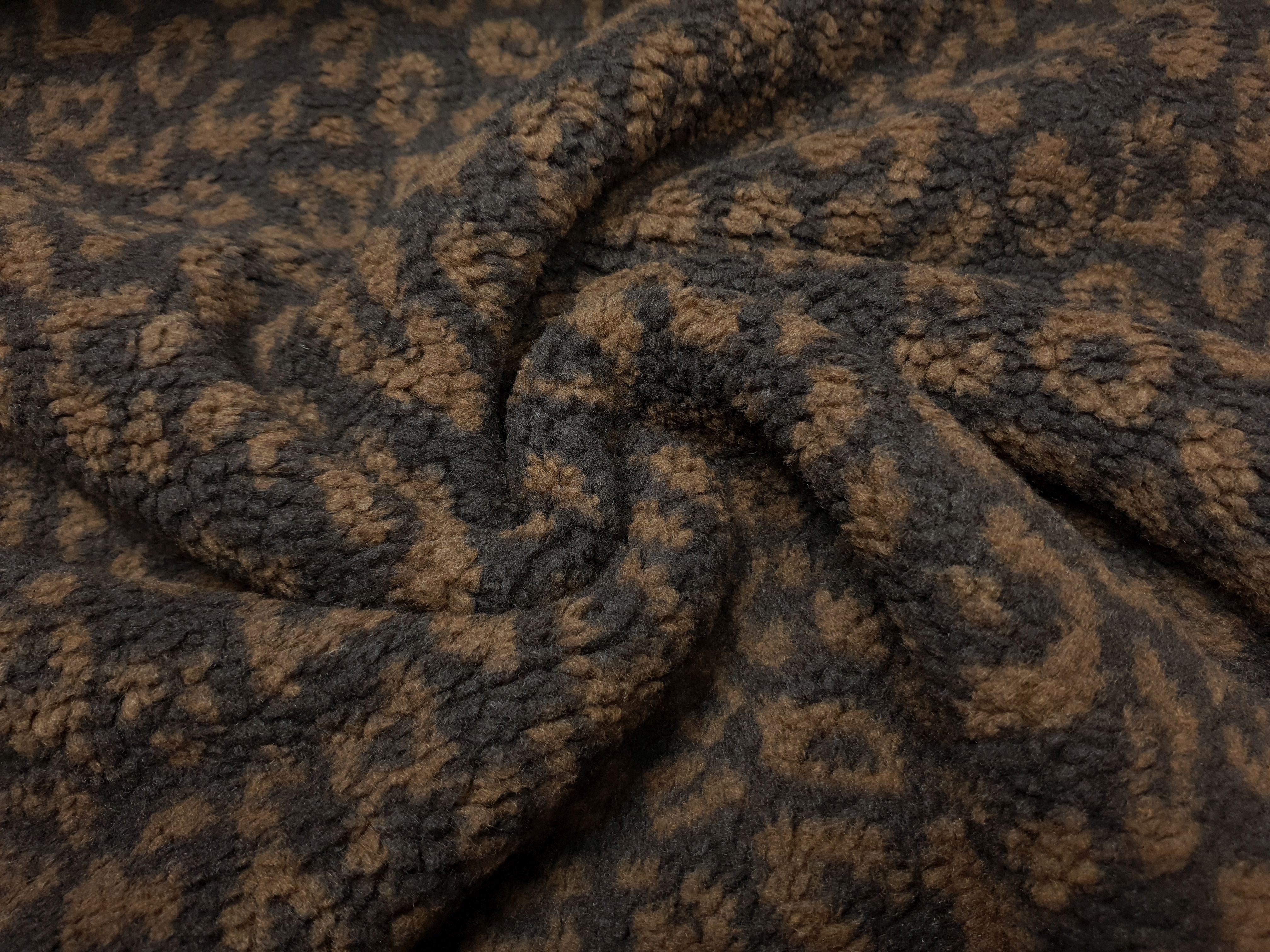 Teddy Leopard dunkelbraun/braun