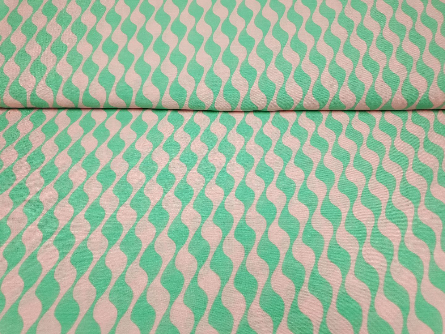 Waves mint/rosa
