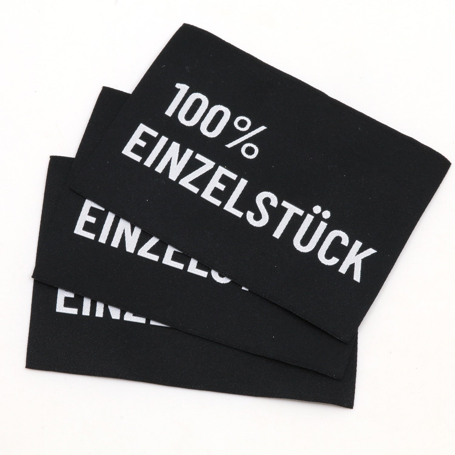 2er Set Webetikett XL - 100% Einzelstück
