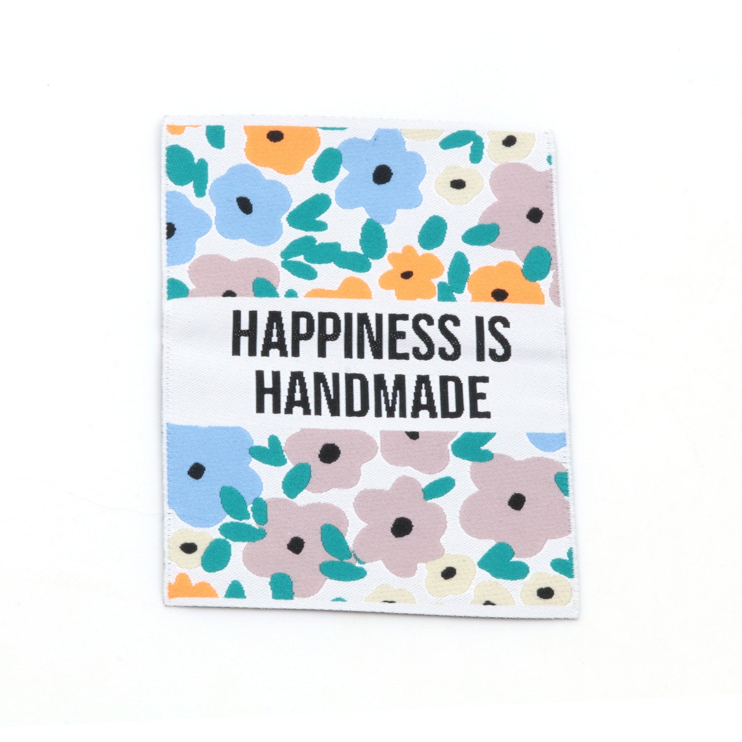 2er Set Webetikett XL - Happiness is Handmade