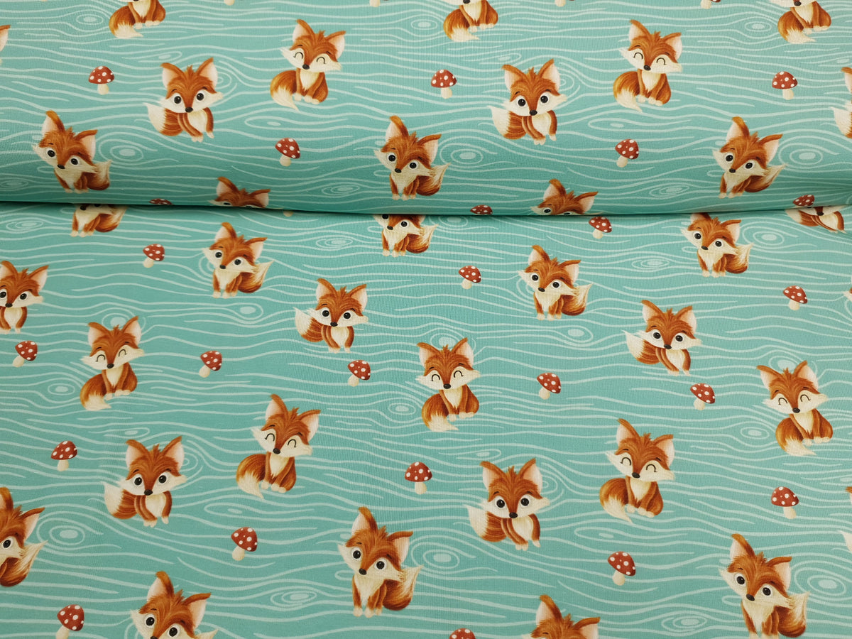 Wild Fox minzgrün/beige/rotbraun