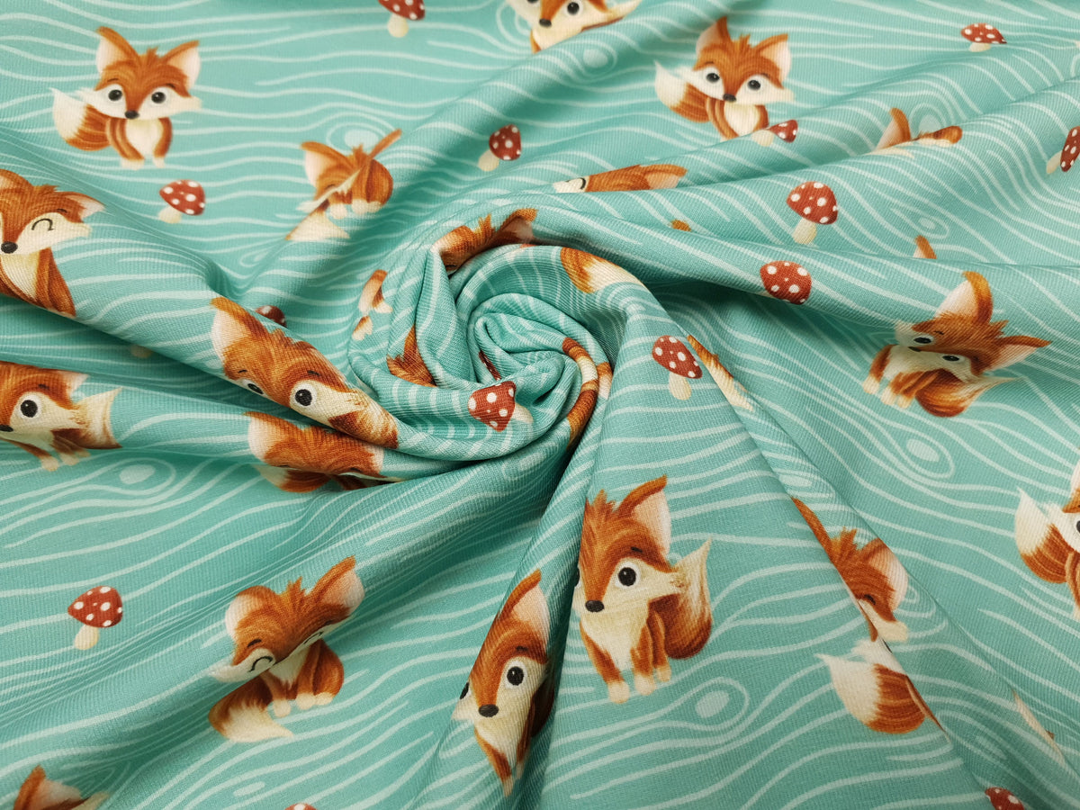 Wild Fox minzgrün/beige/rotbraun