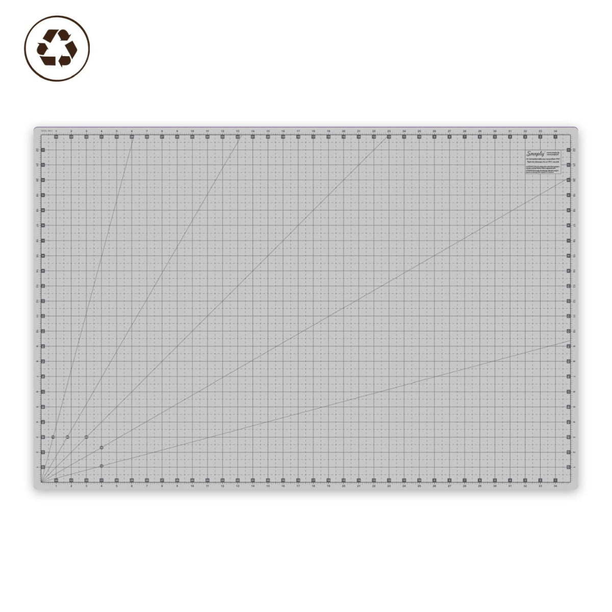 Schneidematte A1 (90 x 60 cm) violett/grau