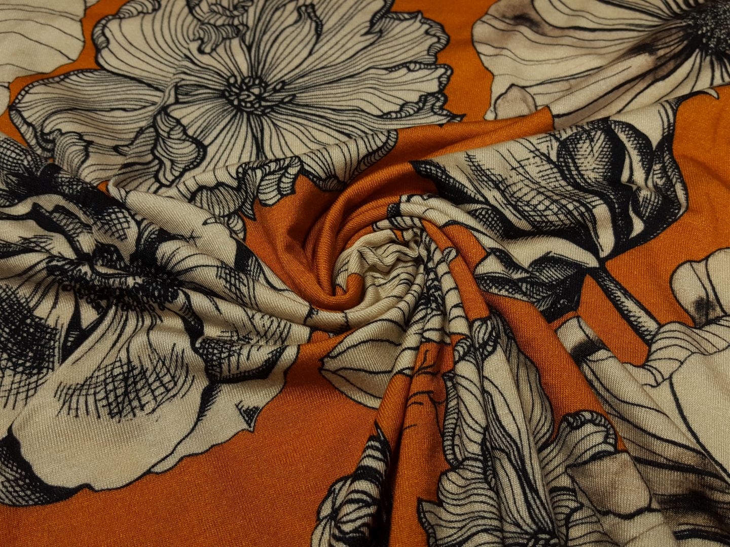 Alani mandarine/beige/schwarz