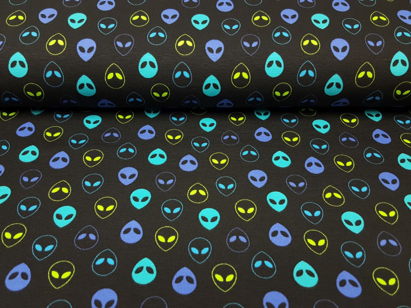 Aliens schwarz/türkis/lila/lime
