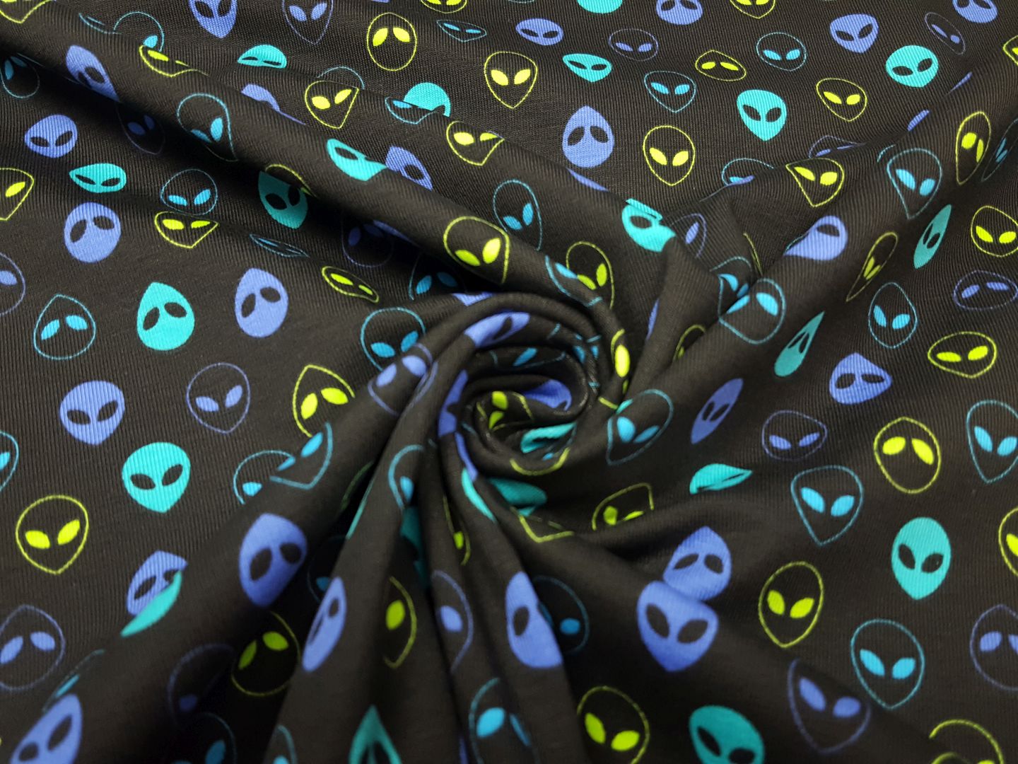 Aliens schwarz/türkis/lila/lime