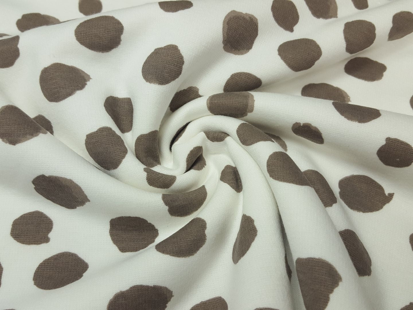 Alpenfleece Big Dots offwhite/schlamm