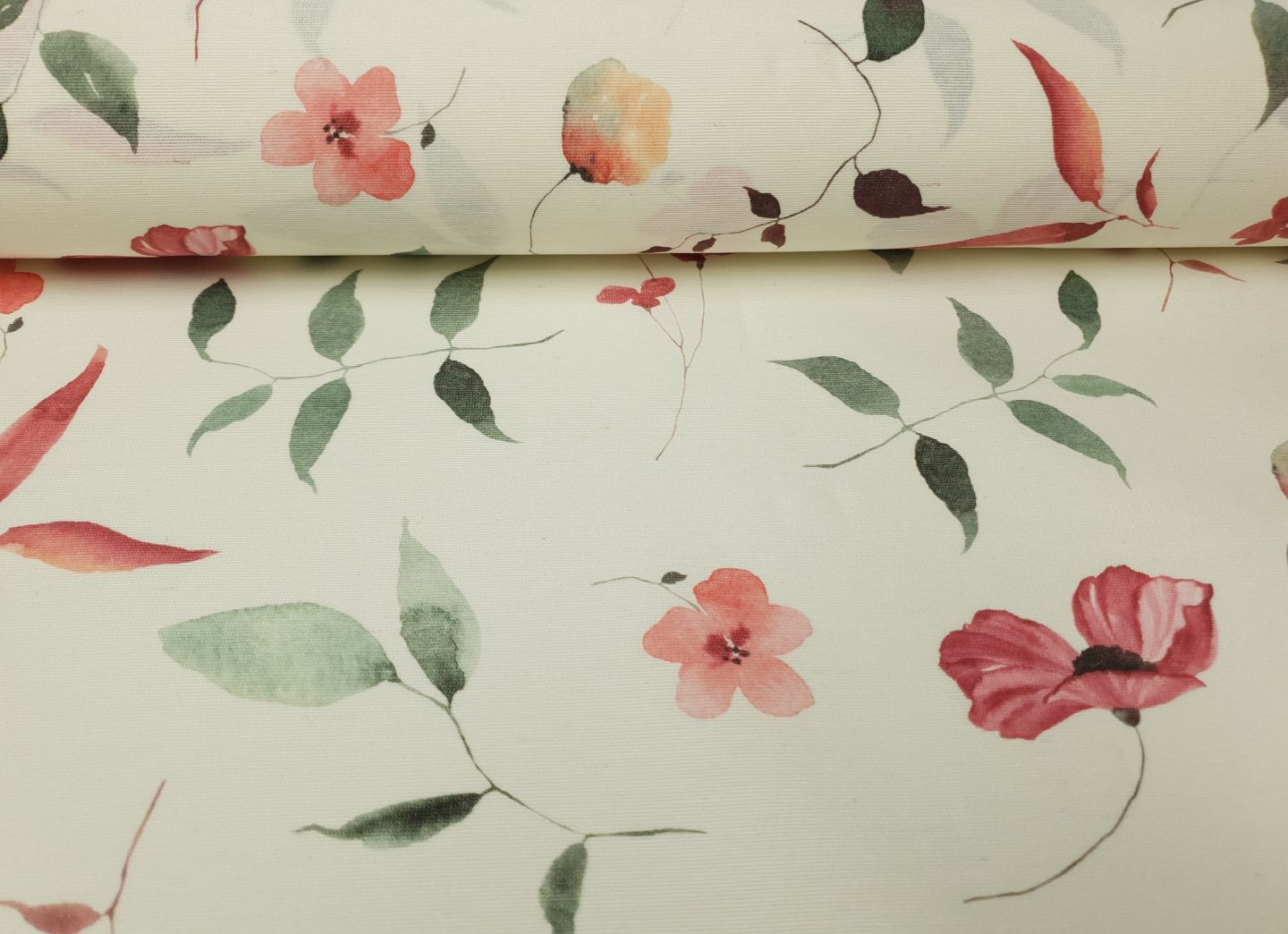 Alsfeld Ainara offwhite/tannengrün/rose
