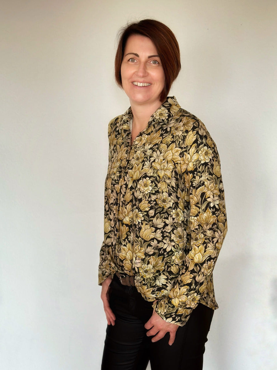 Papierschnittmuster Hemdbluse Damen von Fadenkäfer