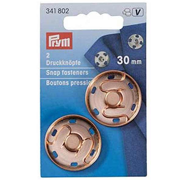 Annähdruckknöpfe 30mm rosegold
