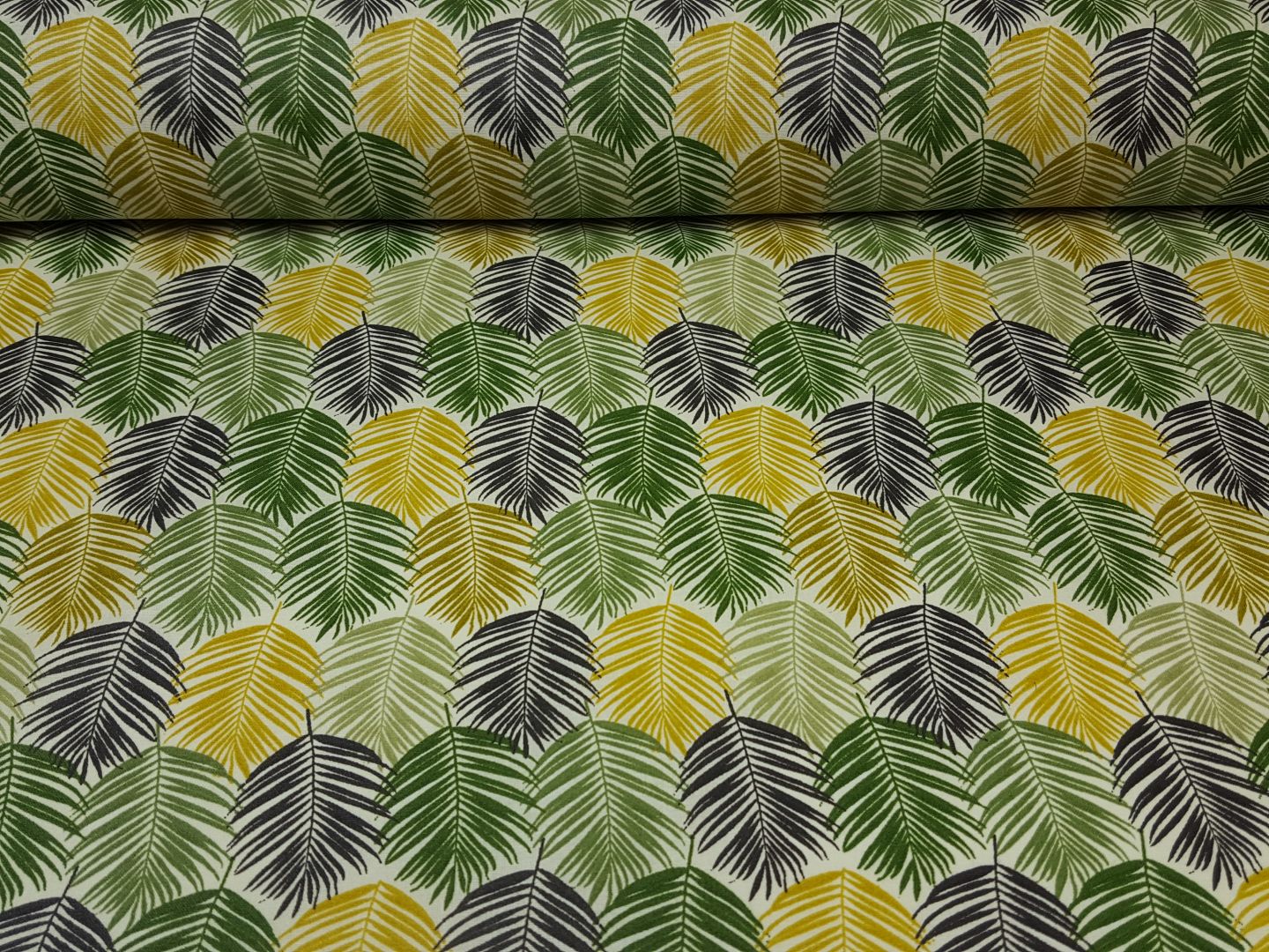 Areca offwhite/grün/oliv