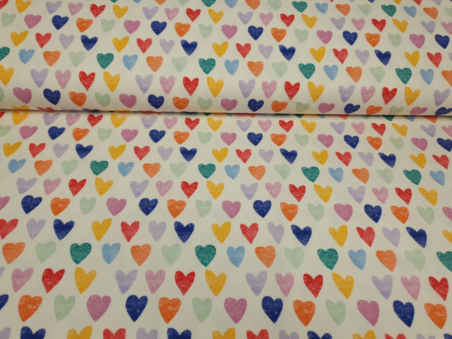 Einzelstück Arty Heart creme/bunt