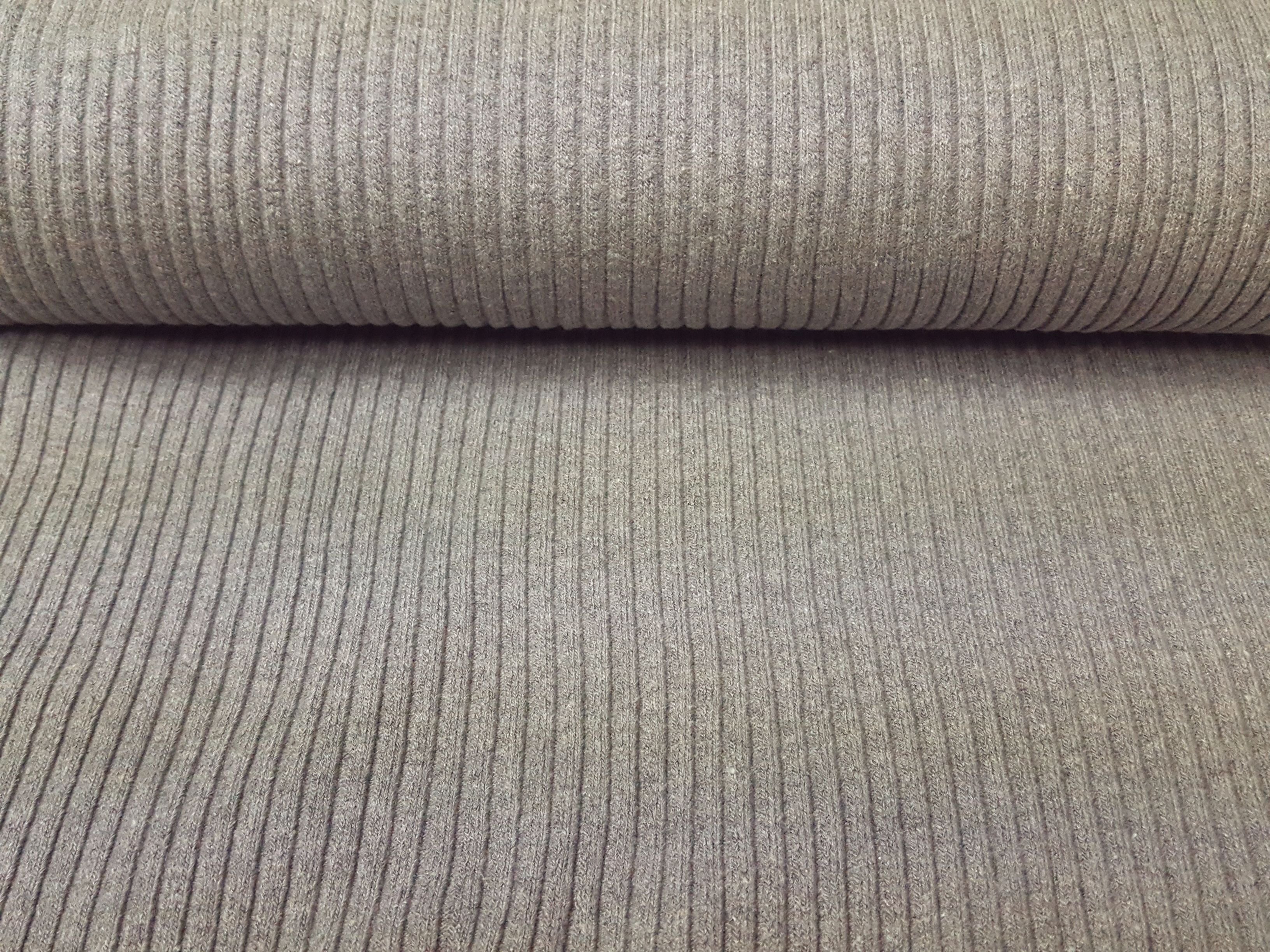 Bündchen heavy ripp hellgrau-melange