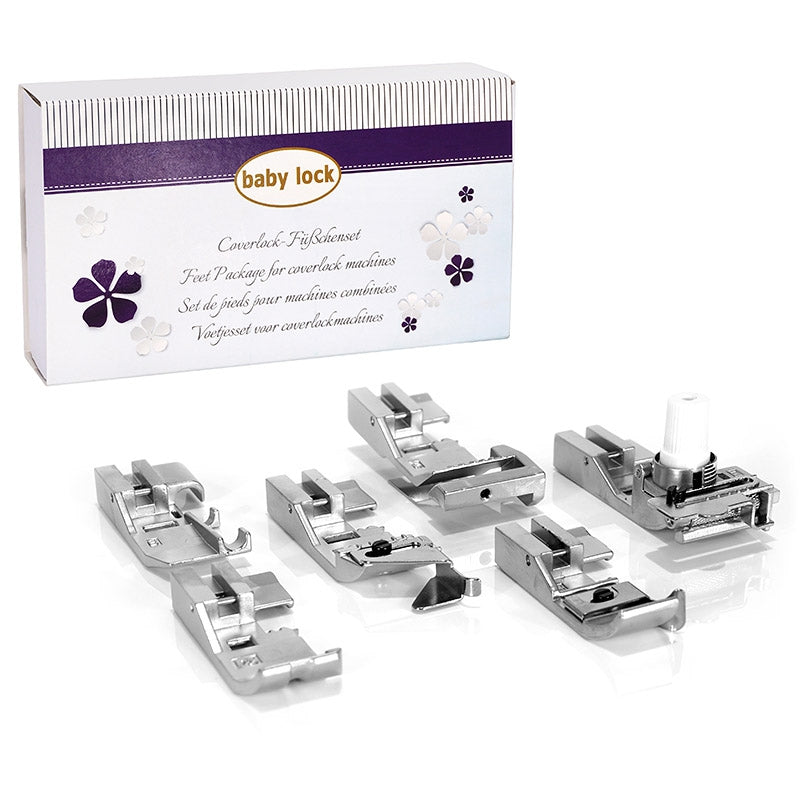 Baby Lock Coverlock Füsschen-Set 6-tlg