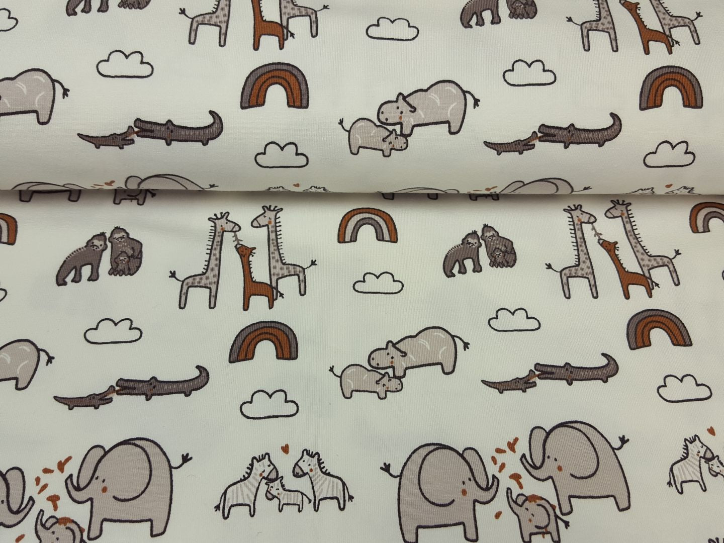 Baby Safari offwhite/grau/braun