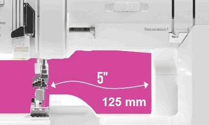 BabyLock Gloria breiterer Durchlass