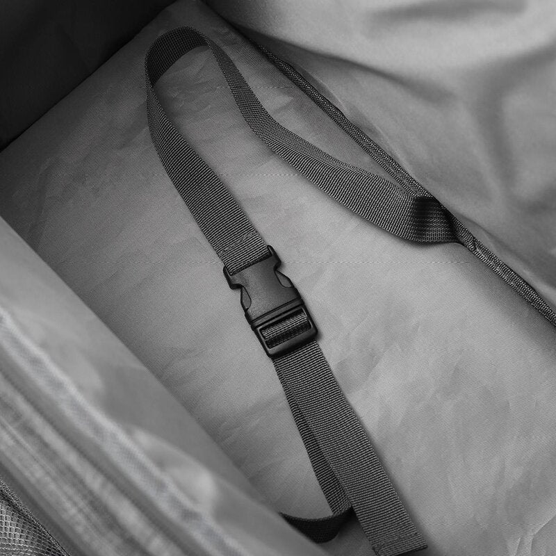 Nähmaschinentasche XL mit Trolley Kreismuster schwarz