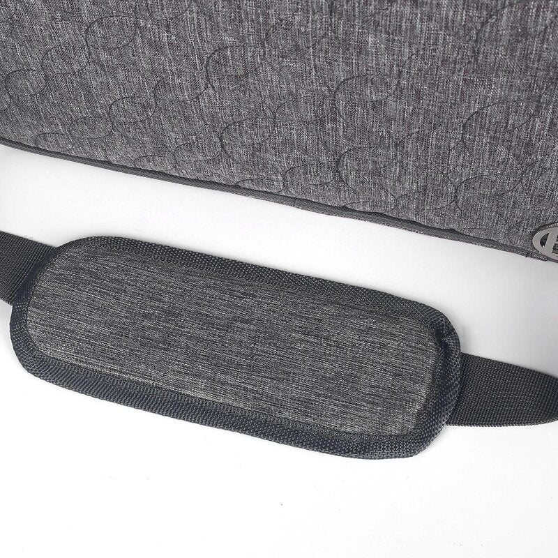 Overlocktasche mit Trolley Kreismuster grau