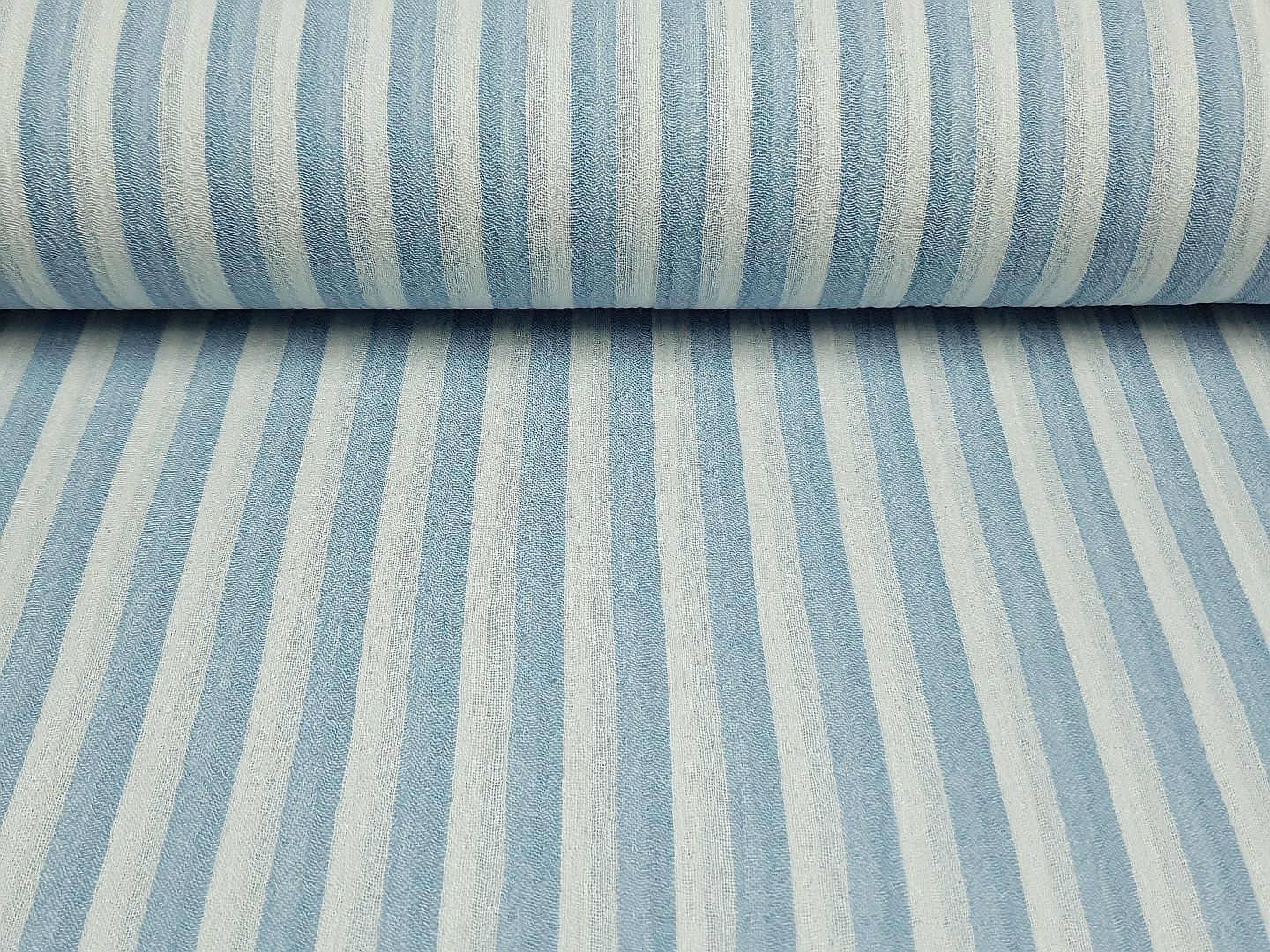 Bambino Stripe dusty blue/offwhite