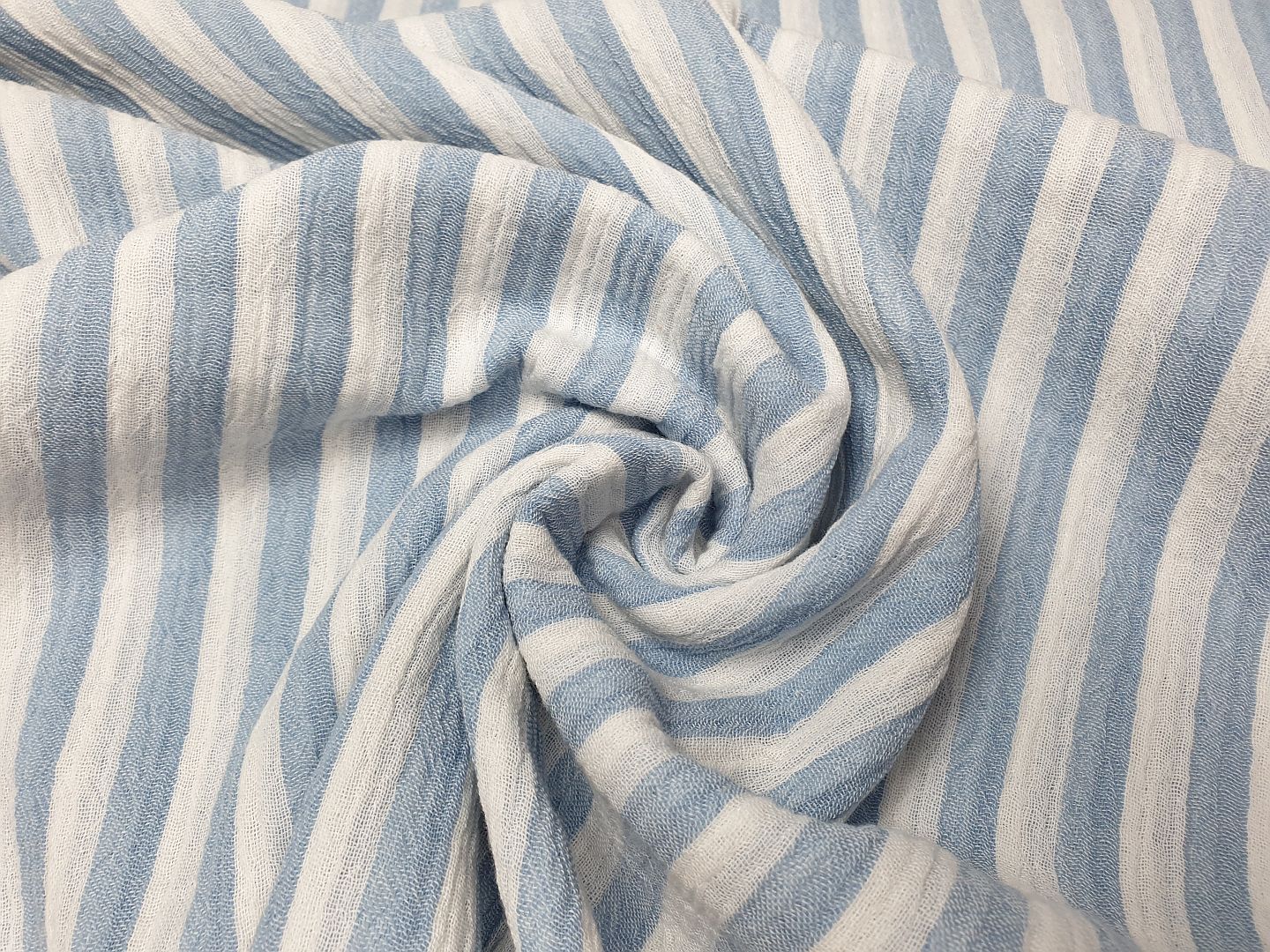 Bambino Stripe dusty blue/offwhite