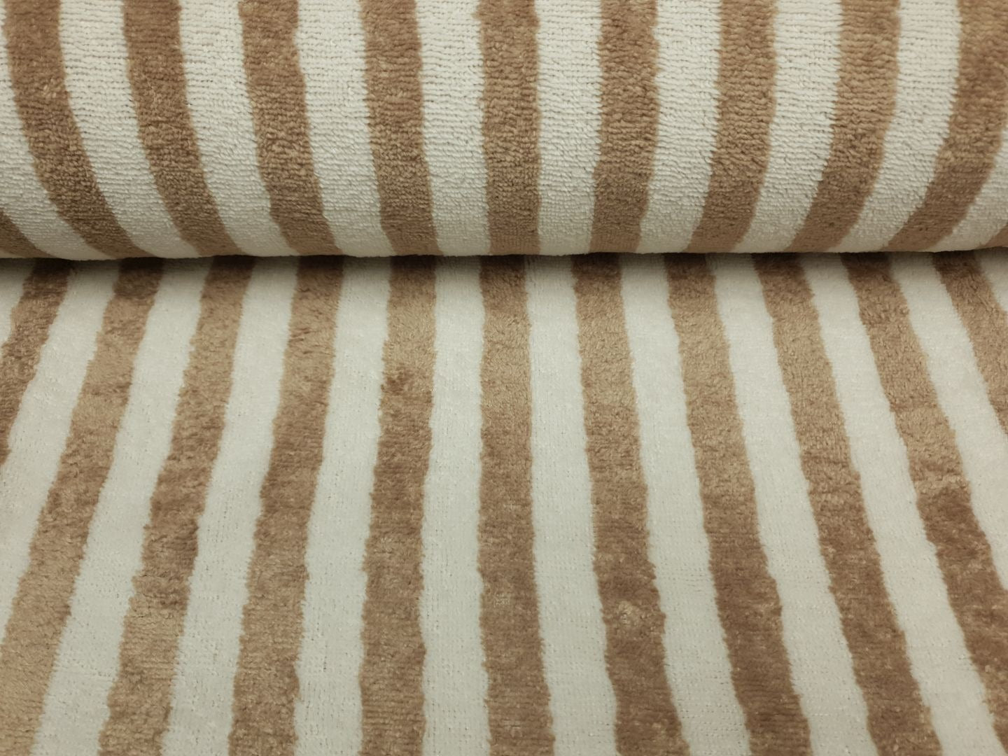 Bamboo-Frottee Stripes sand/beige