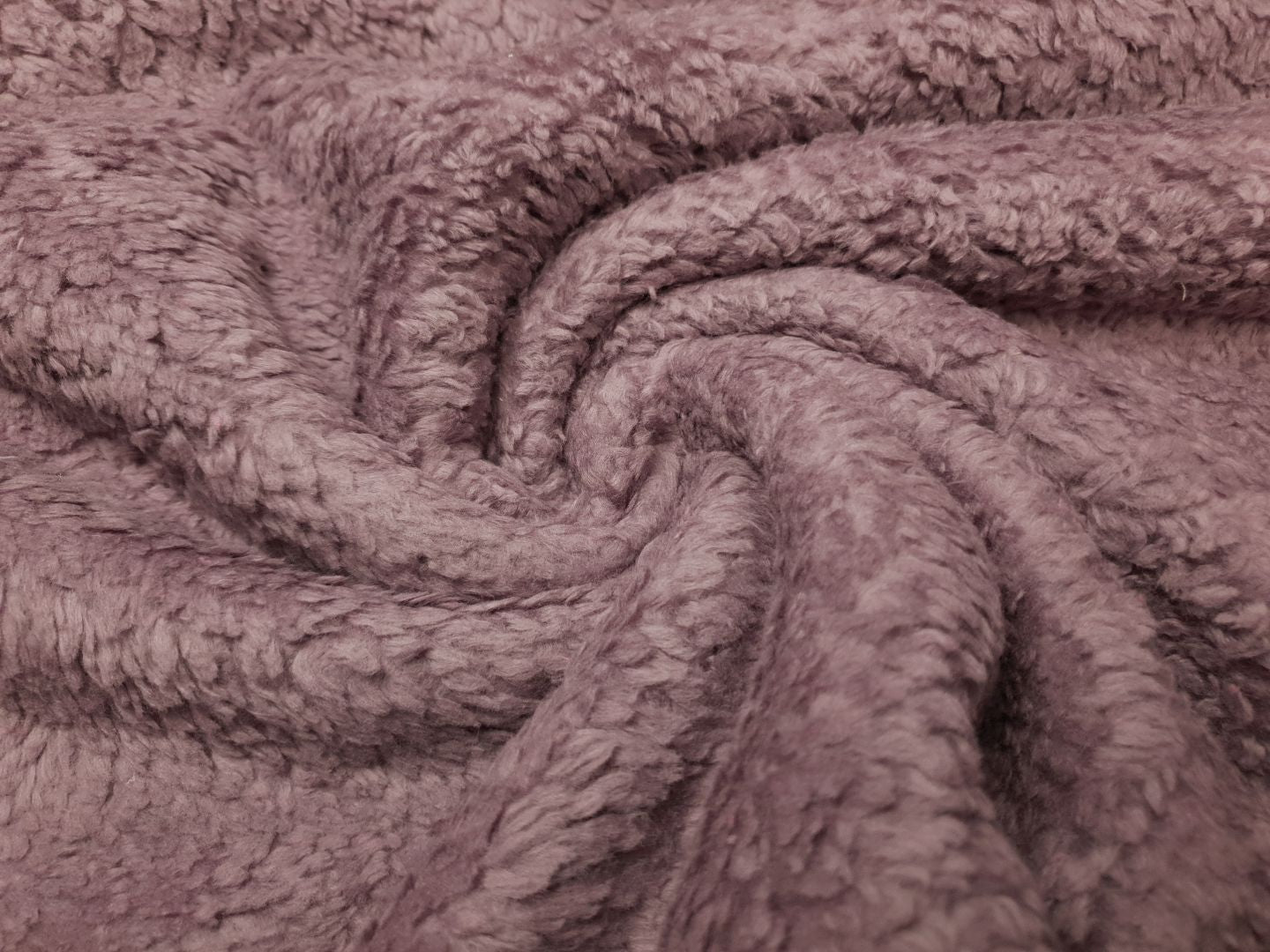 Baumwoll Teddy mauve