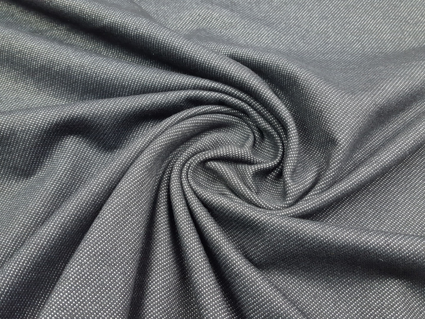 Baumwolljersey Jeansoptik schwarz