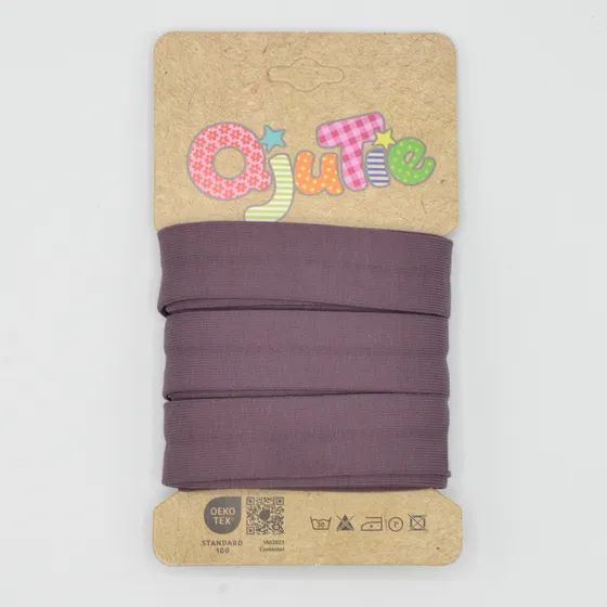 Baumwolljersey Schrägband mauve