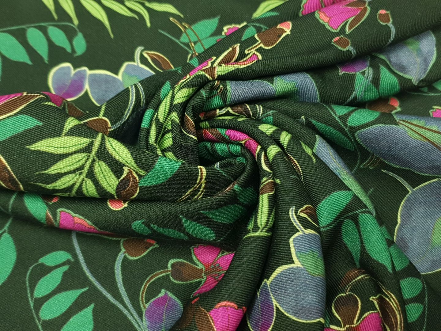 Bea dunkelgrün/hellgrün/fuchsia