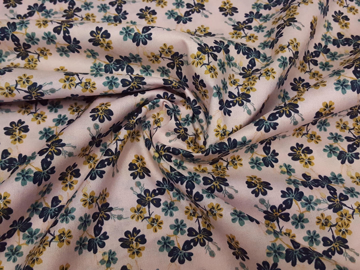 Berry Blossom rosa/marine/ocker/petrol