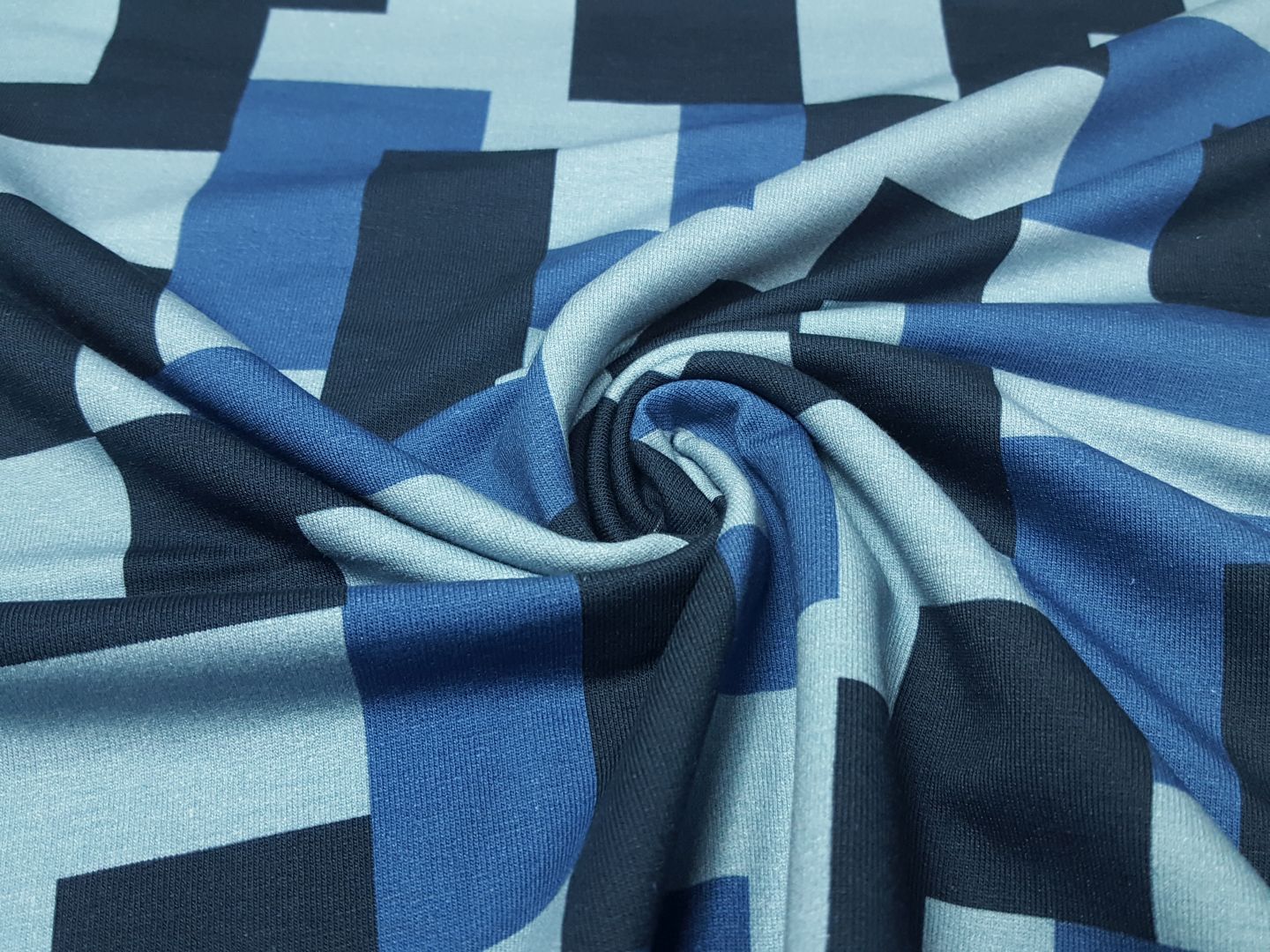 Einzelstück Big Pattern blau