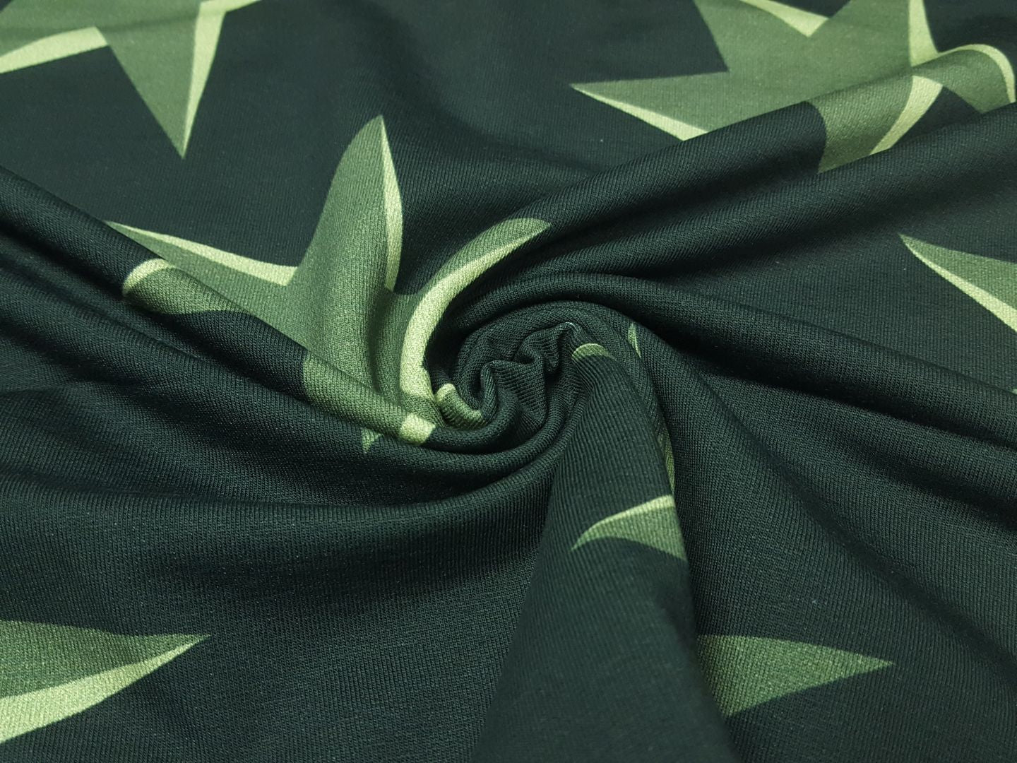 Einzelstück Big Pattern dunkelgrün/oliv