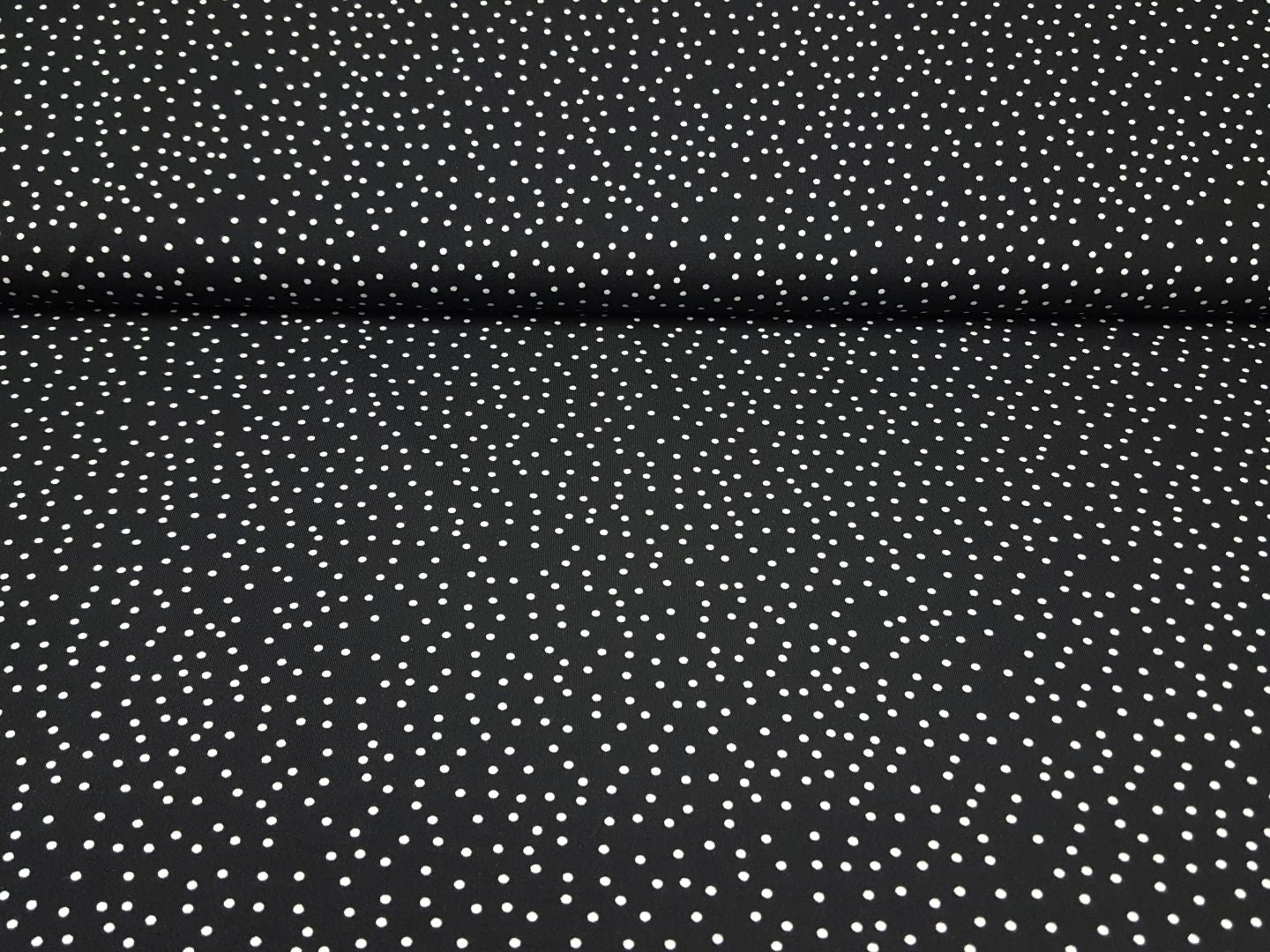 Bio-Baumwolljersey Dotties schwarz/weiss