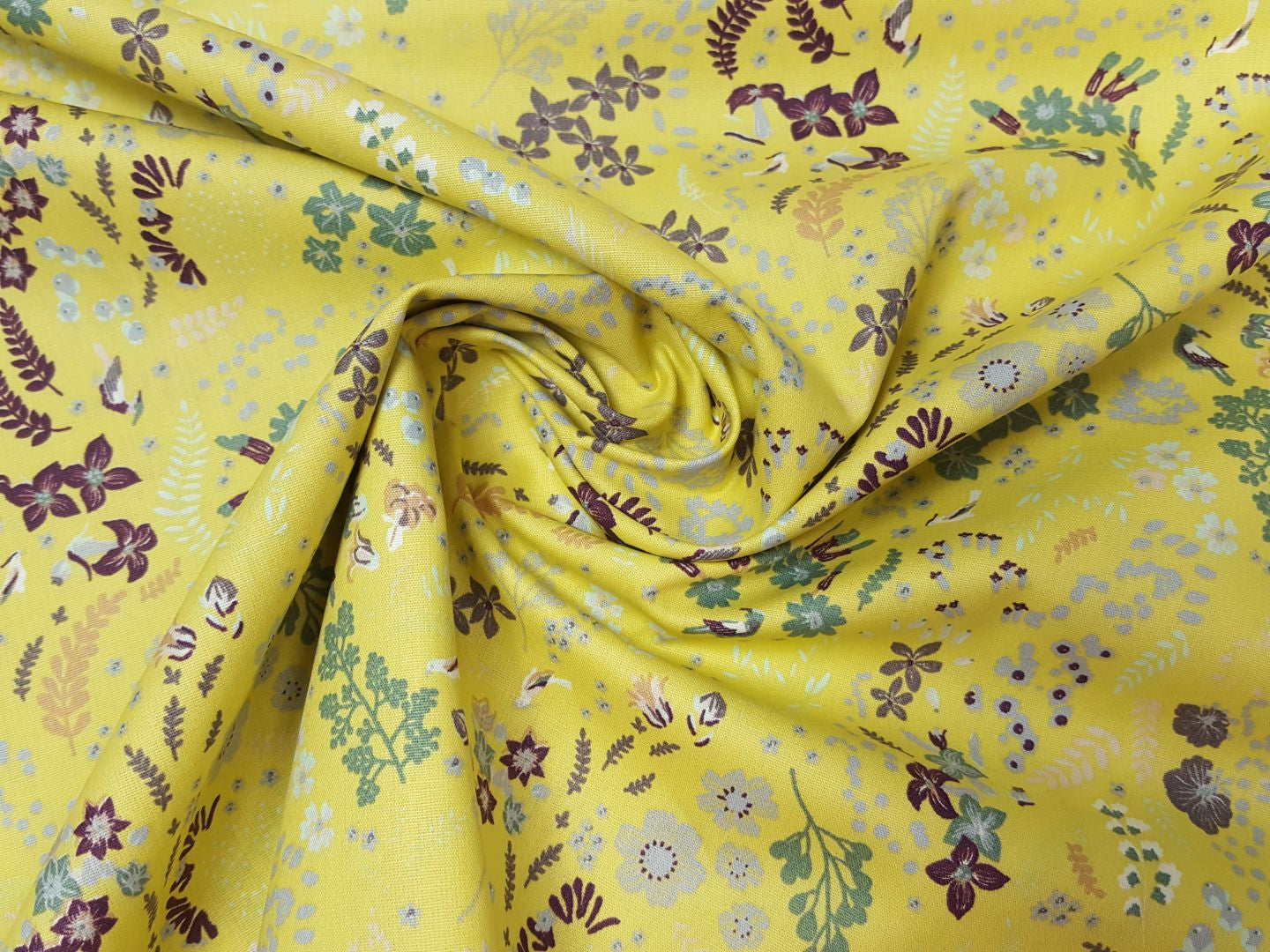 Bio-Baumwollwebware vanille/lila/violett