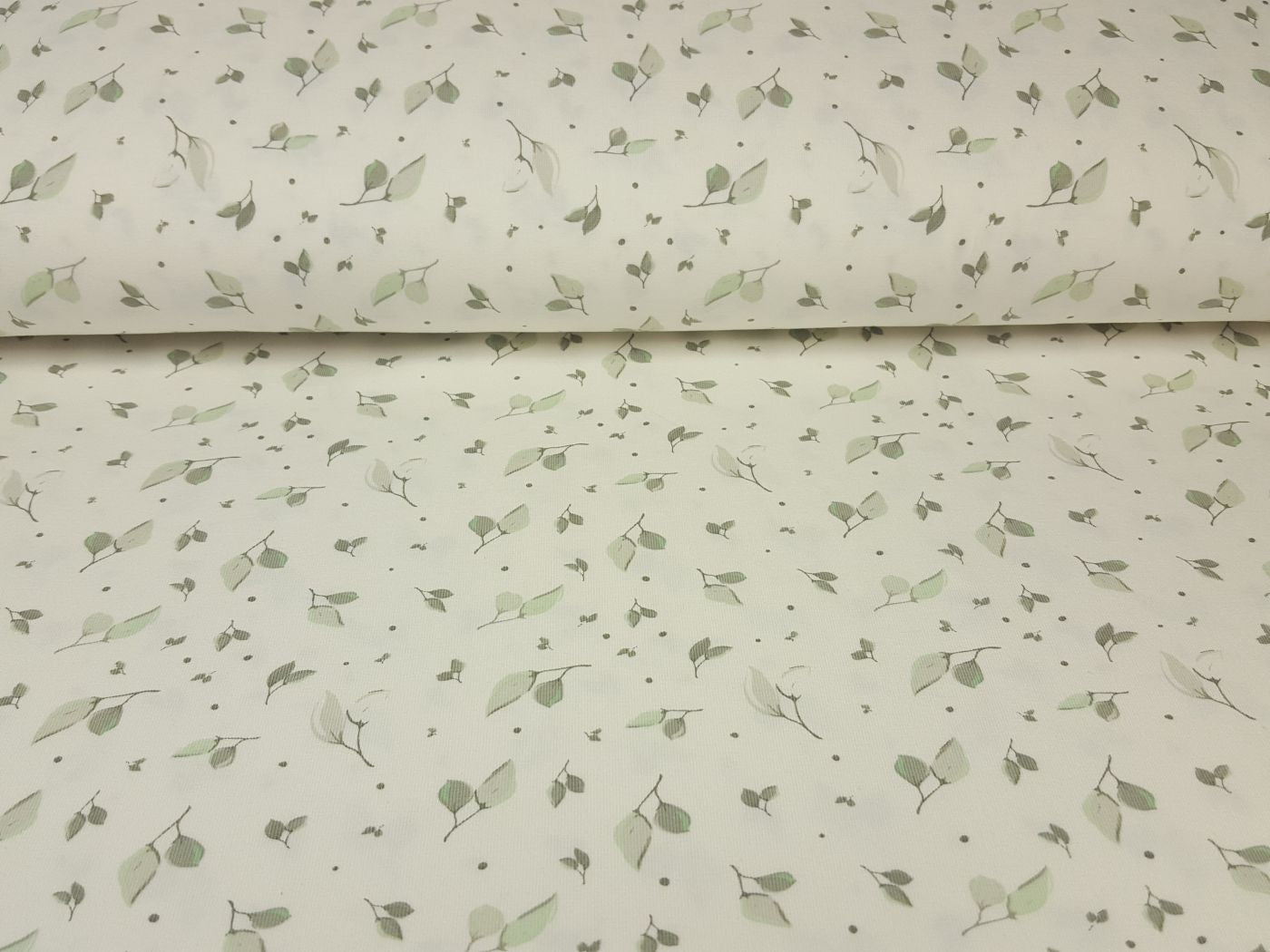 Blättchen grün/offwhite