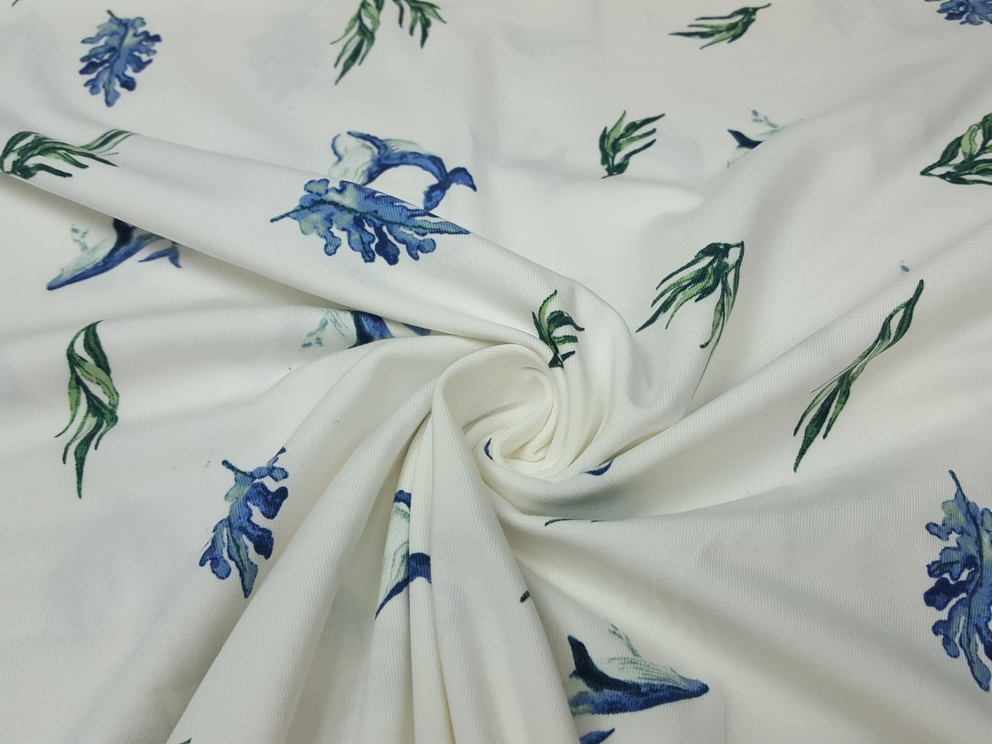 Bluewhale offwhite/blau/grün