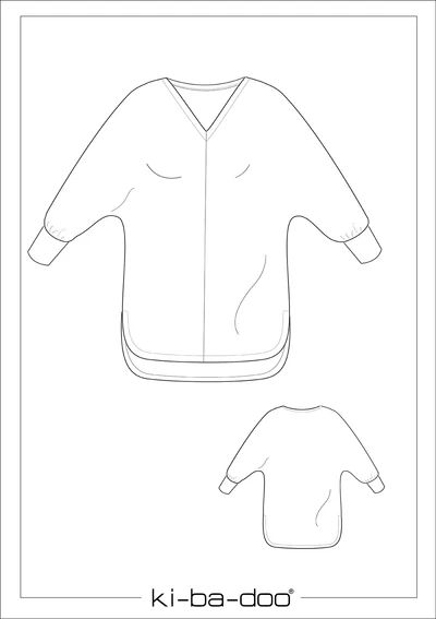 Bluse Blooma, Ki-ba-doo Papierschnittmuster