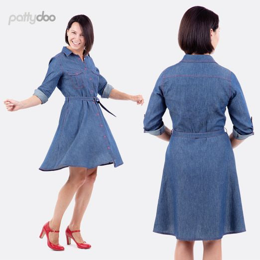 Blusenkleid Holly Damen Papierschnittmuster